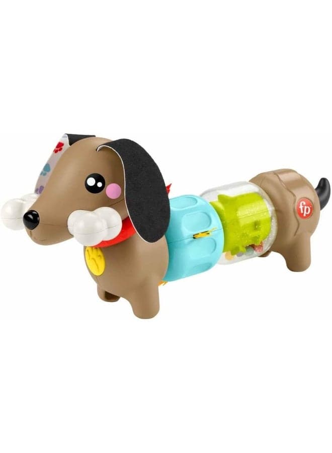 Baby Sensory Toy Fp Pets Click & Spin Activity Pup With Fine Motor Activities For Infants Ages 6+ Months, Htw91