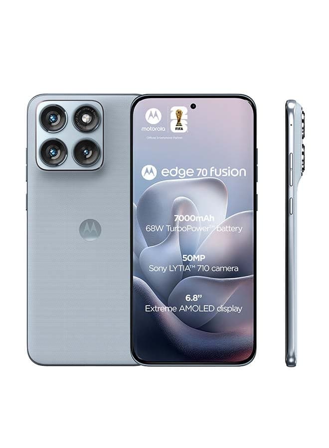 Edge 70 Fusion 5G Dual SIM PANTONE Country Air (Pastel Blue) 12GB RAM 256GB - Middle East Version