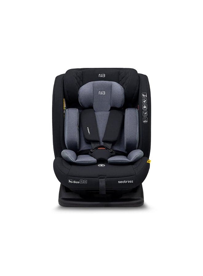 I-EROCA All-In-One Convertible Travel Baby Toddler Kids Child Boys Girls Car Seat, I-Size ECER129, Recline&Adjustable, Memory Foam, Injection Mold, Forward&Rear Facing, 0-36 Kg, 0-12Yrs, Group 0/1/2/3