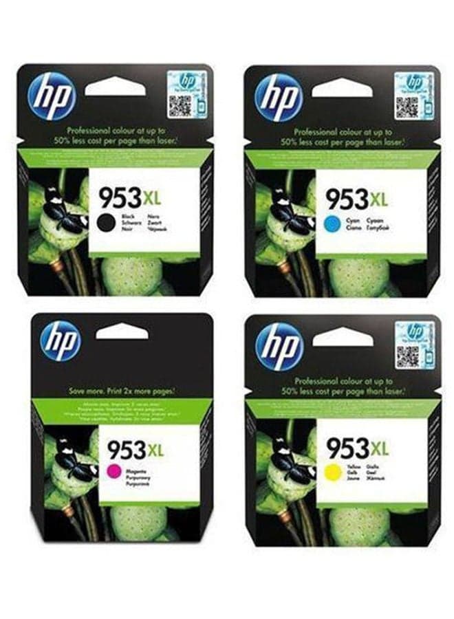 مجموعة خراطيش حبر 953 xl متعدد الألوان