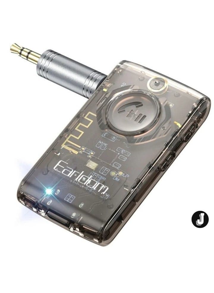 "ET-BR01 Bluetooth 5.3 Audio Receiver Adapter – Transparent AUX 3.5mm Wireless Audio Adapter for Car, Speakers & Headphones"
