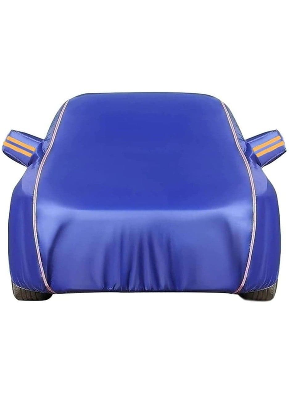 Multi-Layers Car Cover Waterproof for Automobiles, All-Weather Protection, Outdoor Full Cover Windproof, Sand proof, Rain proof, UV proof Car Covers with Zipper Door Car Protection