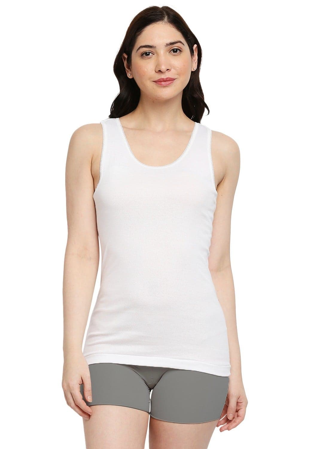 WOMEN'S COTTON VEST (PACK OF 3) - WHITE