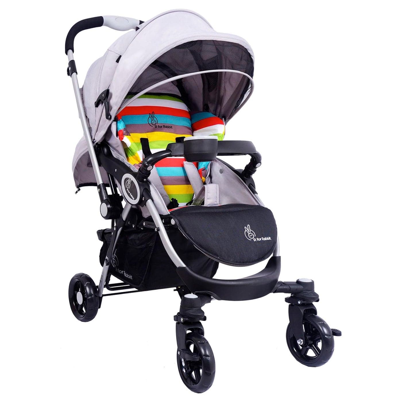 R for Rabbit Premium Chocolate Ride Baby Stroller - Rainbow