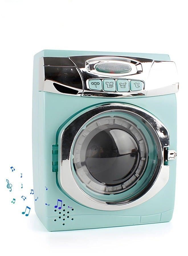 Interactive Toy Washing Machine for Kids, Realistic Sound Effects, Creative Play Set, Perfect Gift, Batteries Required, Size 13.5*8.5*17.5cm