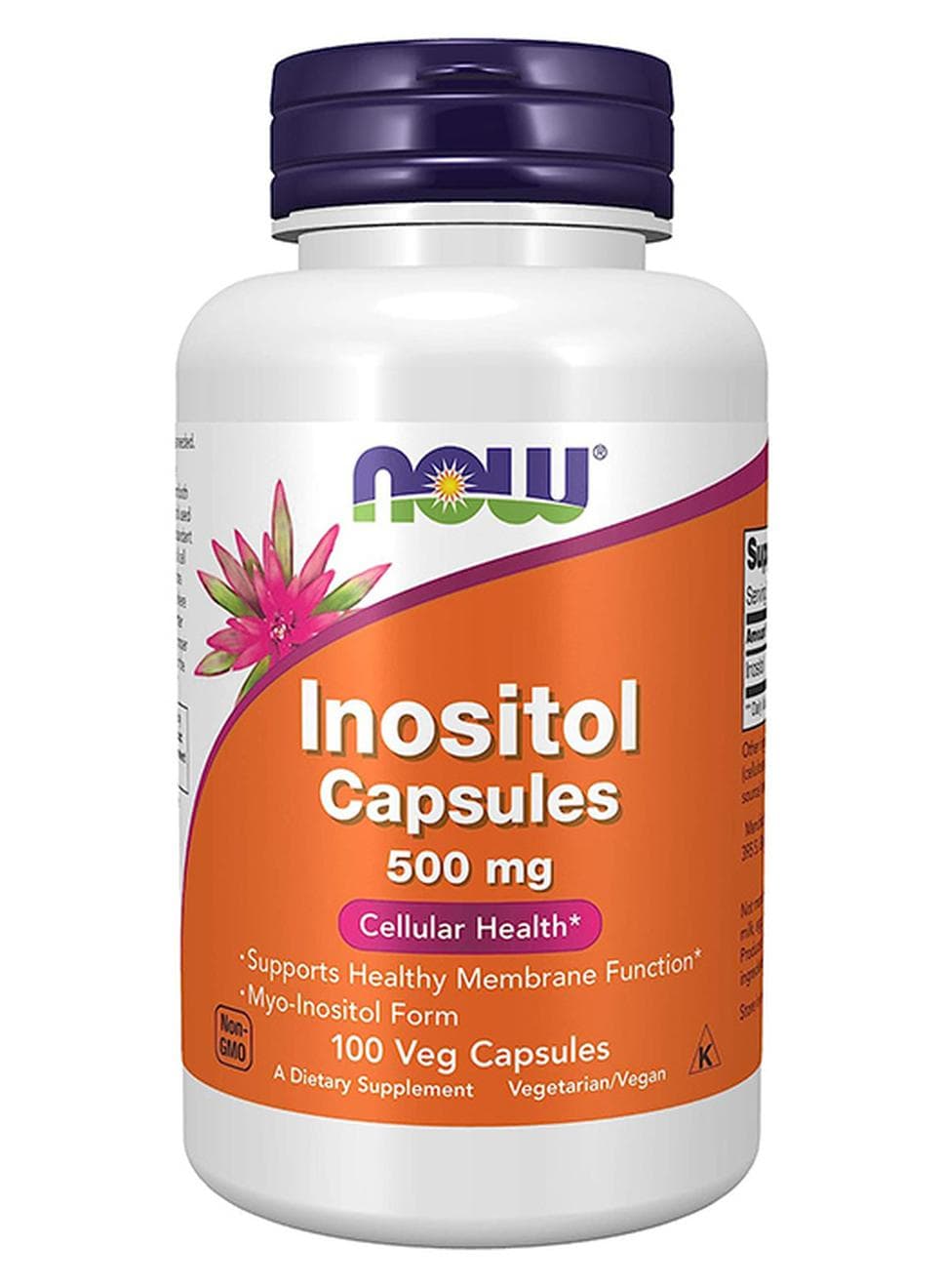 Inositol 500 mg Dietary Supplement - 100 Capsules
