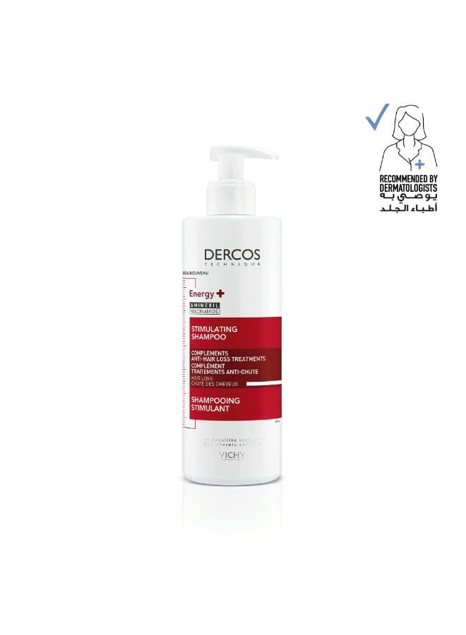 Dercos Energy Plus Stimulating And Anti Hair Loss Shampoo With Aminexil 400grams
