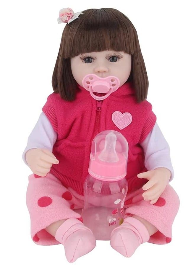 16 inch Newborn Reborn Baby Doll Soft Vinyl Silicone and cotton- Nano