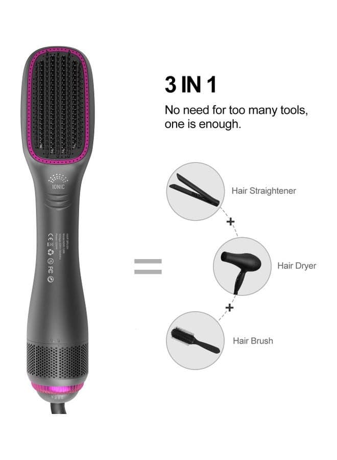 Professional Steam And Infrared Hair Dryer Grey 12.5x2.3inch