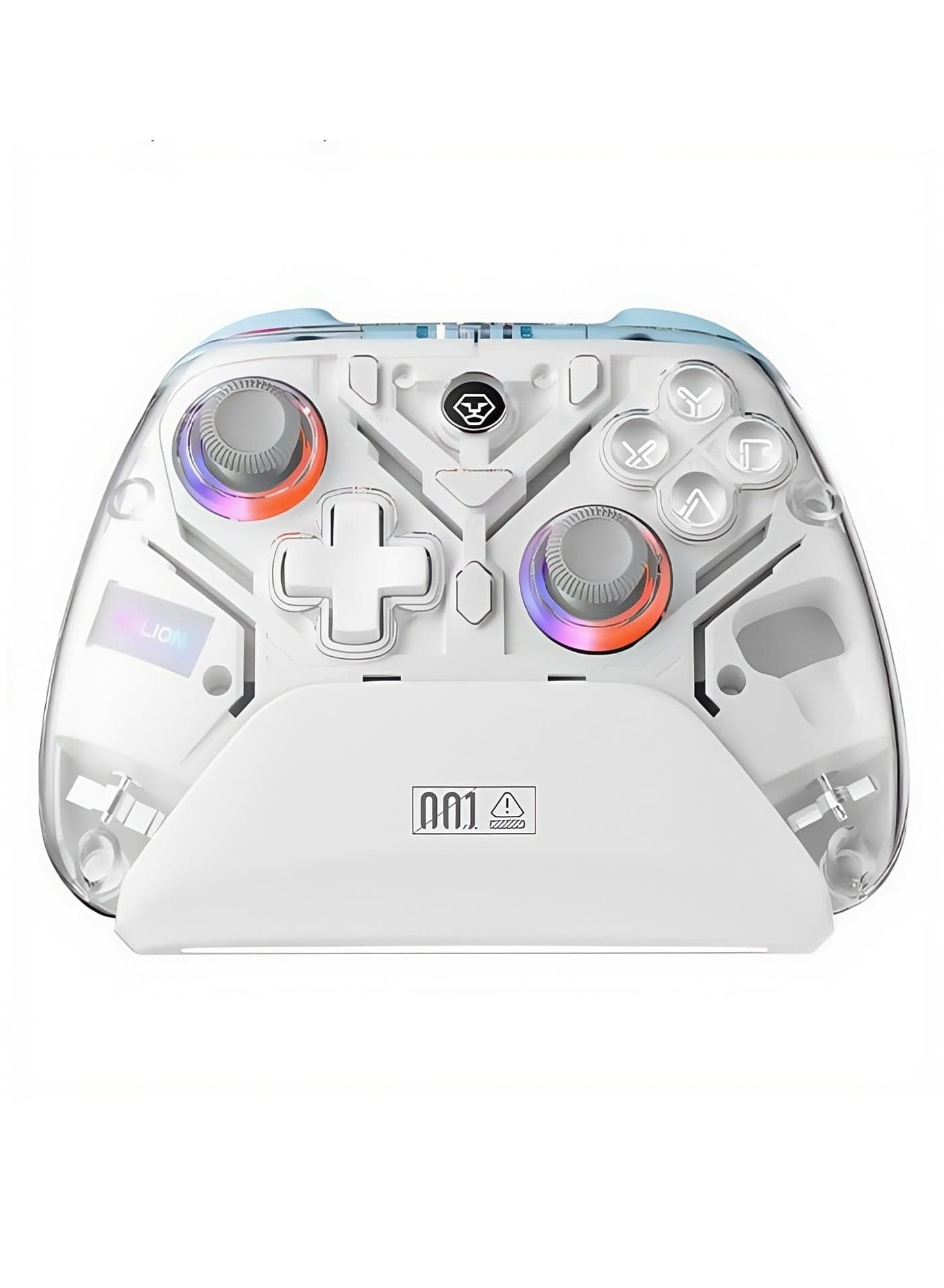 PC Controller,Bluetooth Controller with Hall Triggers,Hall Joysticks,RGB Light,for PC/Switch/iOS/Android 1000mAh with Charging Dock