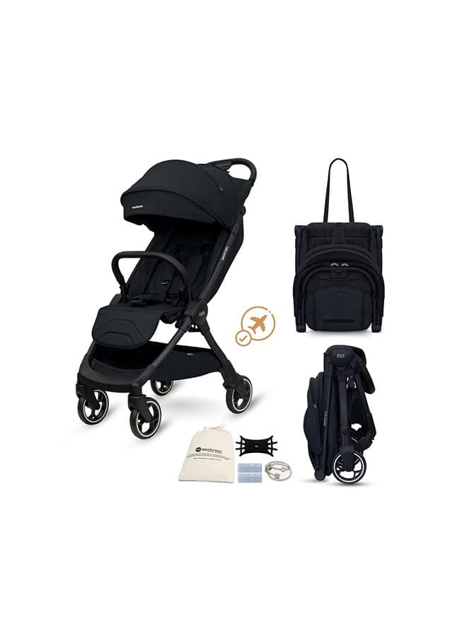 DECA Ultra-Lightweight Cabin Size Approved Compact Travel Stroller, Foldable Toddler Kids Baby Trolley, Quick Fold Open Pushchair, Waterproof UPF 50+ Canopy, 0-4yrs, 22kg, 3yrs Warranty