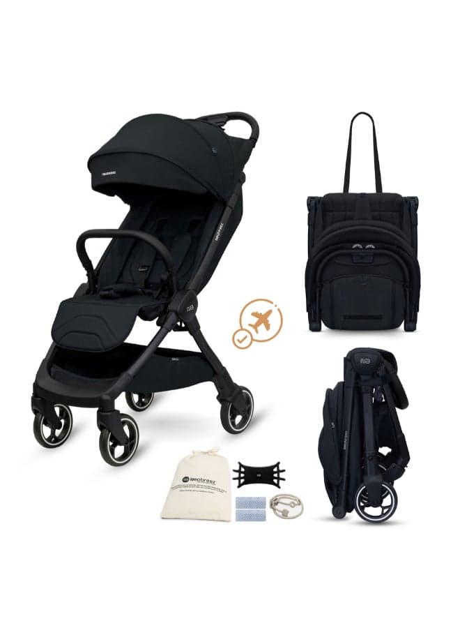DECA Ultra-Lightweight Cabin Size Approved Compact Travel Stroller, Foldable Toddler Kids Baby Trolley, Quick Fold Open Pushchair, Waterproof UPF 50+ Canopy, 0-4yrs, 22kg, 3yrs Warranty