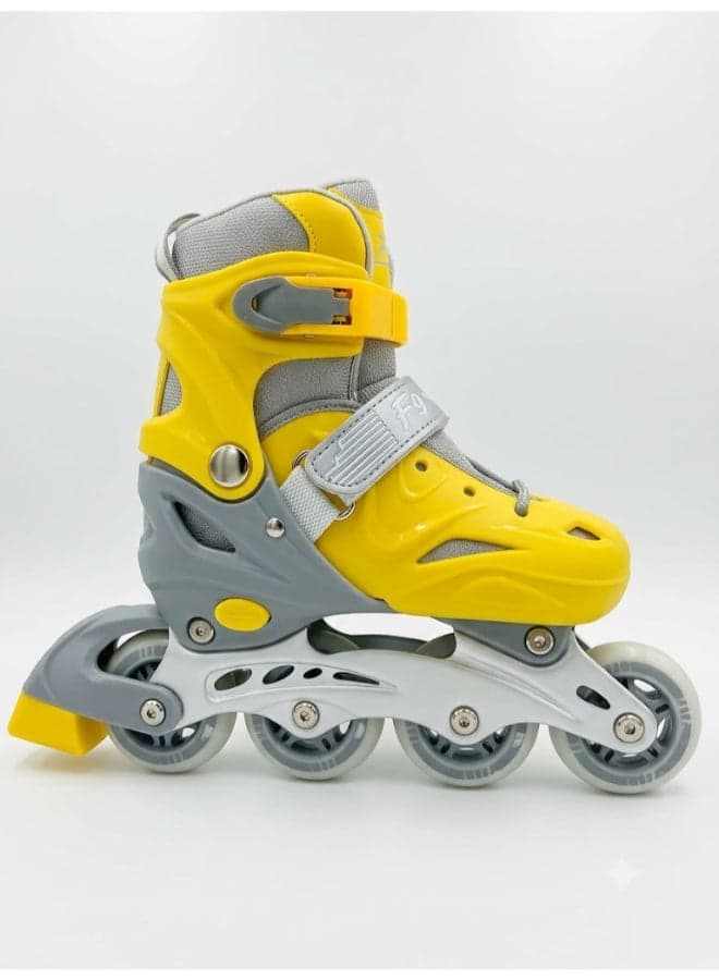 Inline & Roller Skates Shoes for Kids Youth and Adults, Adjustable inline Skates Shoes for Beginners Complete Set With Helmet and Protection, Small