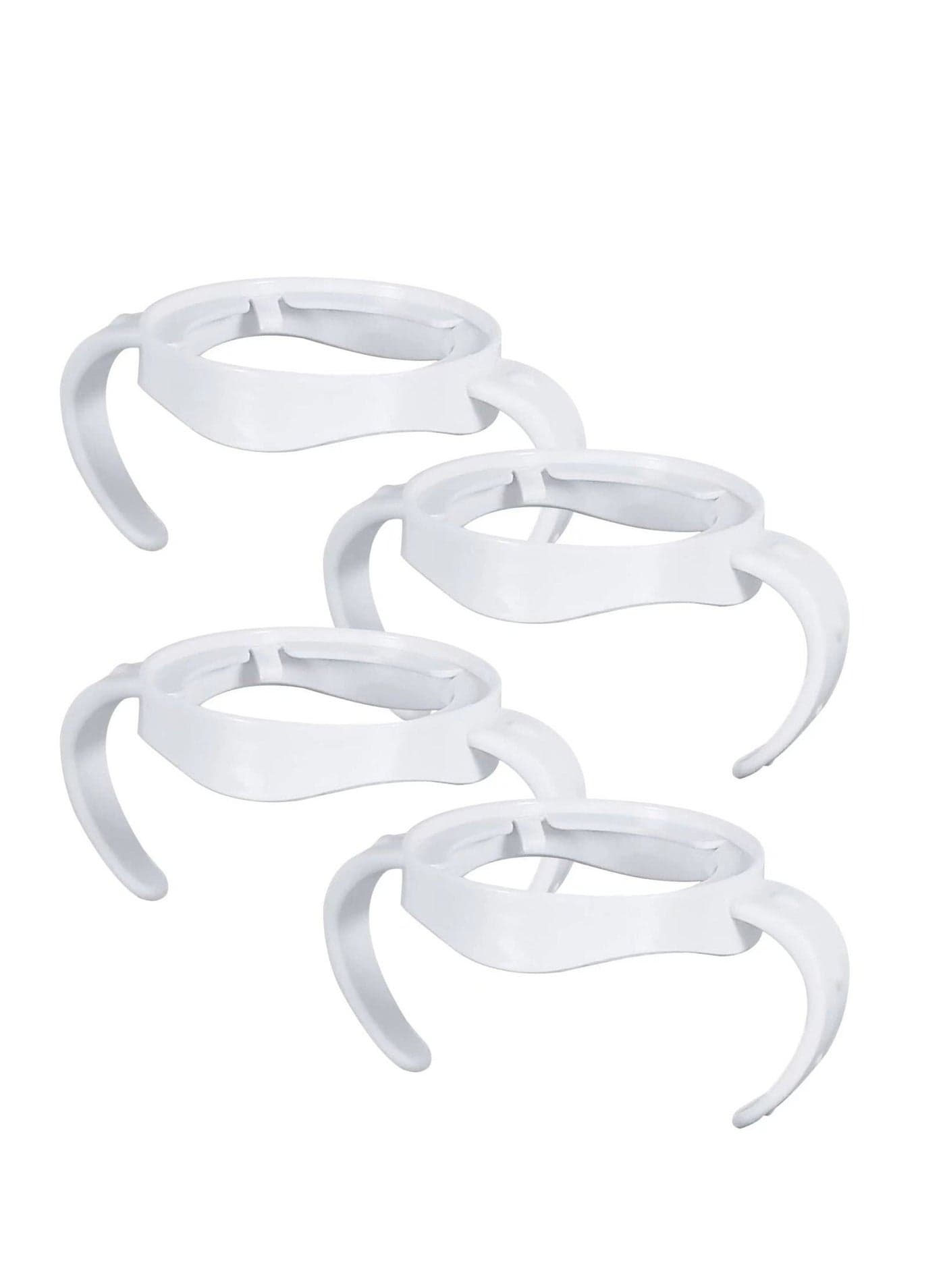 4 Pack Compatible with Baby Bottle Handles for Philips Avent Natural Baby Bottles,Baby Bottle Holder, Baby Feeding Bottles Handles - White