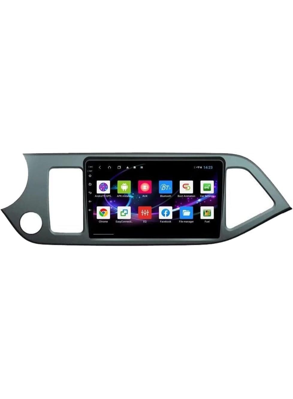Android Car Stereo for Kia Morning Picanto 2011-2015 6GB RAM 128GB ROM Support SIM Card, Carplay, M-Link Wi-Fi BT, Radio GPS, 9 Inch IPS Touch Screen with AHD Camera Included