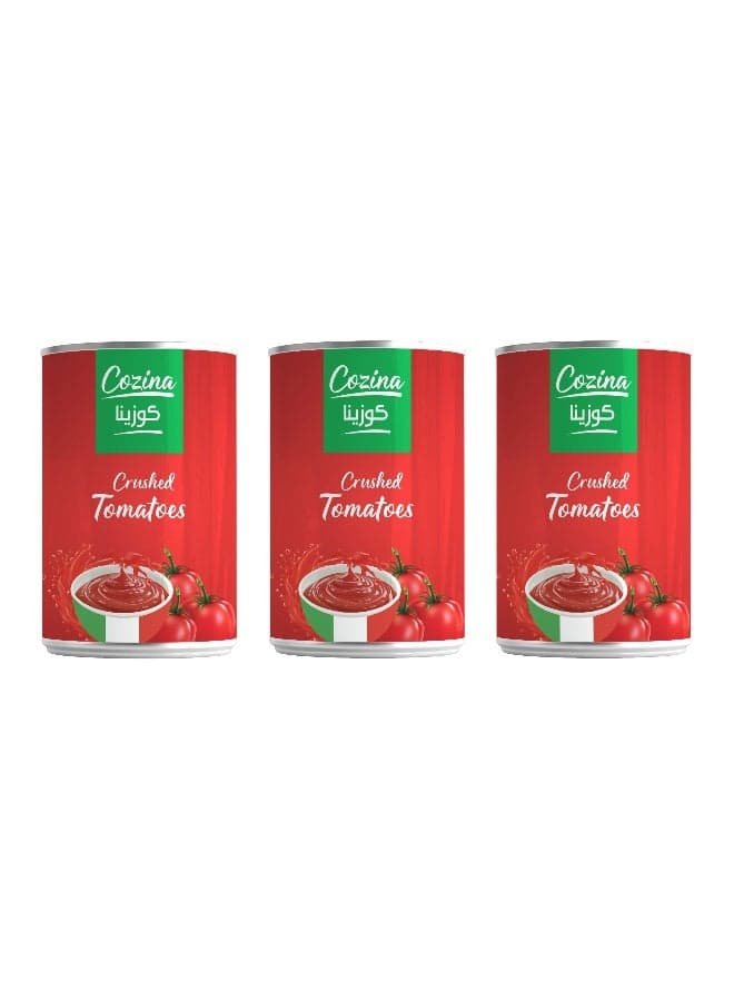 Italian Crushed Tomatoes, 3 X 400G, Italian Tomato Base For Pasta Sauce And Cooking