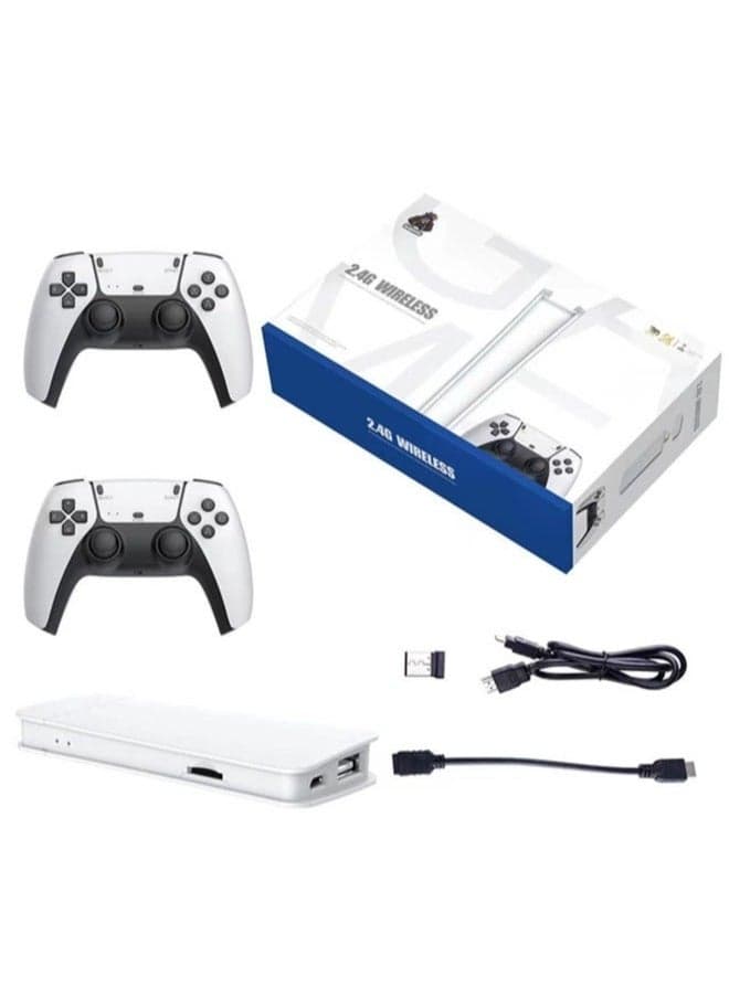 4K Wireless Retro Video Game Console with 2.4G Controllers Plug and Play Nostalgia Gaming System with 20+ Emulators and 20000+ Built-in Games 64GB Storage