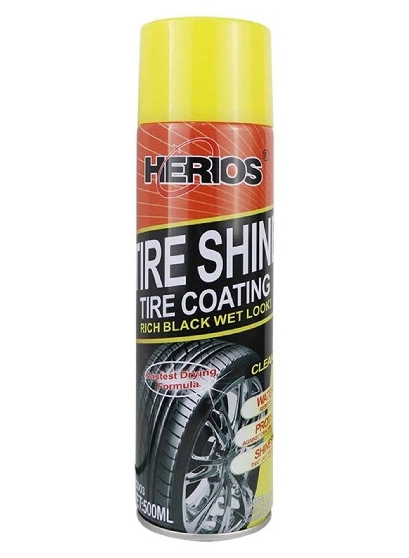 Herios Tire Shine Coating, Black Wet Look, 500 ml