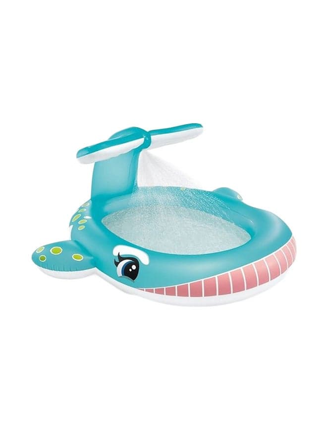 Whale Design Inflatable Swimming Pool For Fun 201x196x91cm Ages 2+ 201x196x91cm