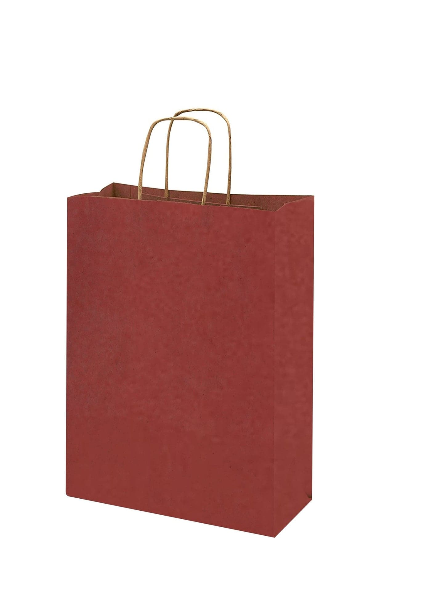 Maroon Paper bags with handles 33 x 26 x 12 cm Large Kraft Gift bags for Birthday Party Supplies Weddings Shopping Presents (12 Bags)