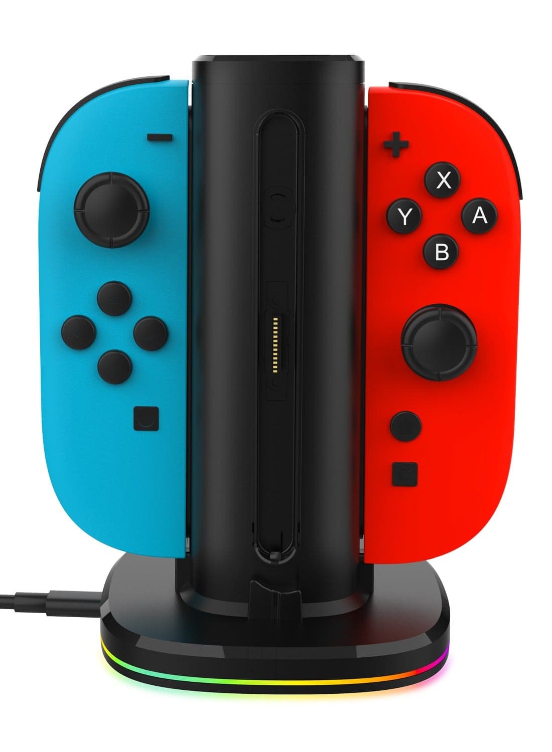 Quick Charge Charging Stand for NS2 Joy-Con Controller|Nintendo Switch2 Controller Charging Station with LED Adjustment | Plug and Play Quick Charger for Nintendo Switch 2 JOY-CON Controller