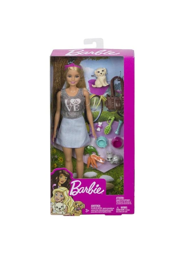 Barbie Doll with Pets (25 cm)