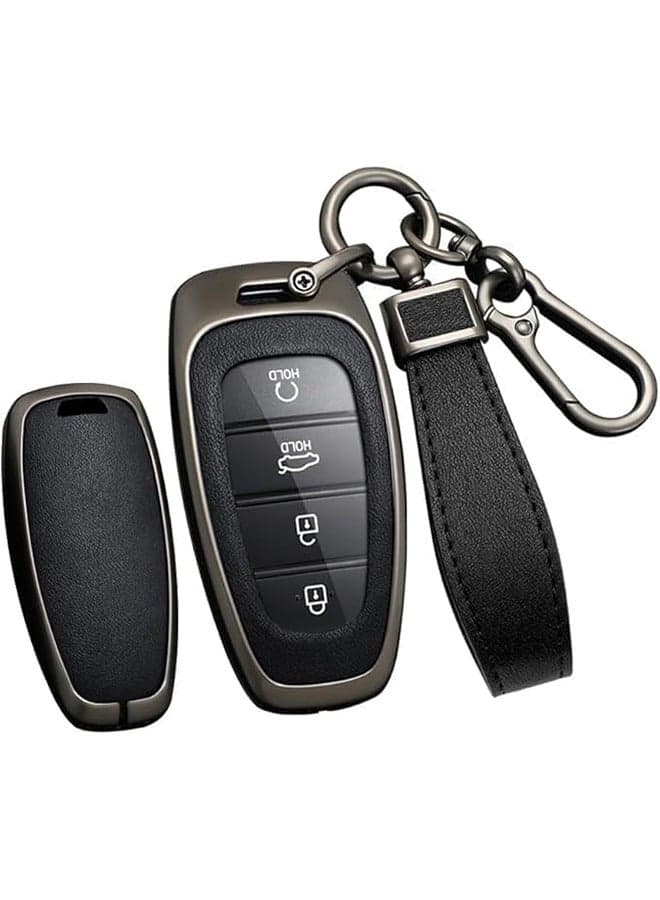 Smart Key Fob Cover Remote Key Shell Case Fit for Hyundai Sonata Santa Cruz Santa Fe Nexo Tucson Palisade