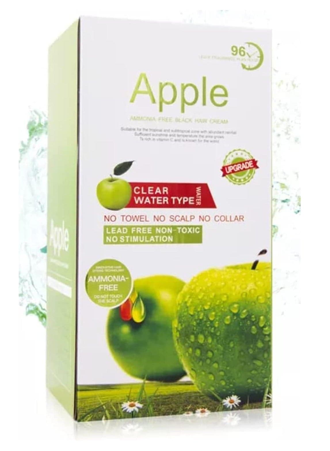 Apple Fruit Black Hair Cream Natural Black Hair Dye - 500ml+500ml