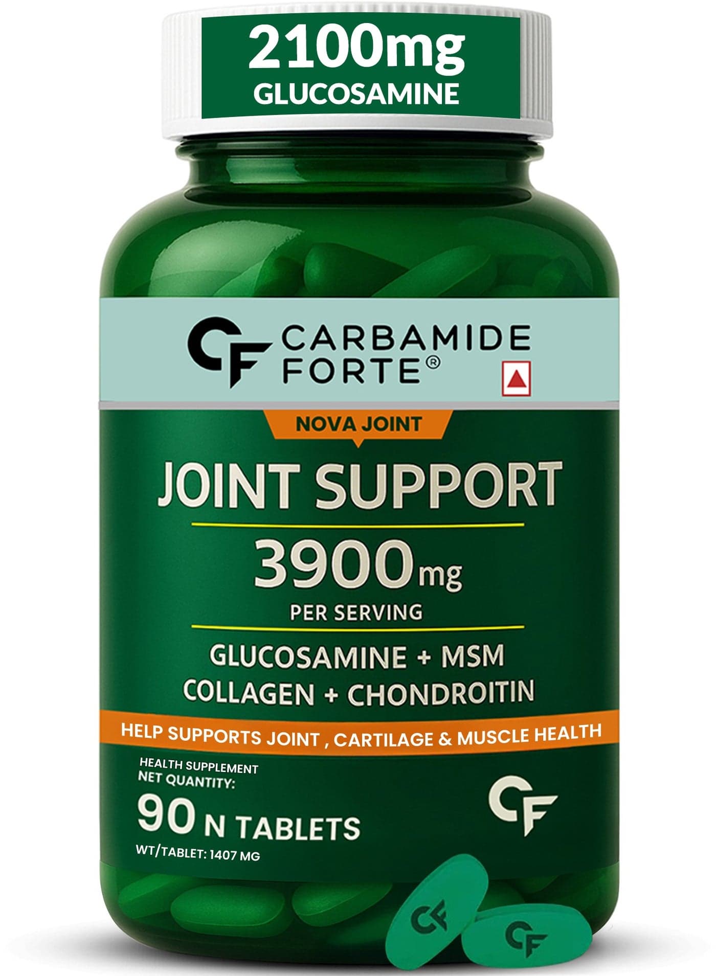 Glucosamine 2100 Mg Methyl Sulfonyl Methane 1050 Mg And Chondroitin 300 Mg Tablets 90 Tablets