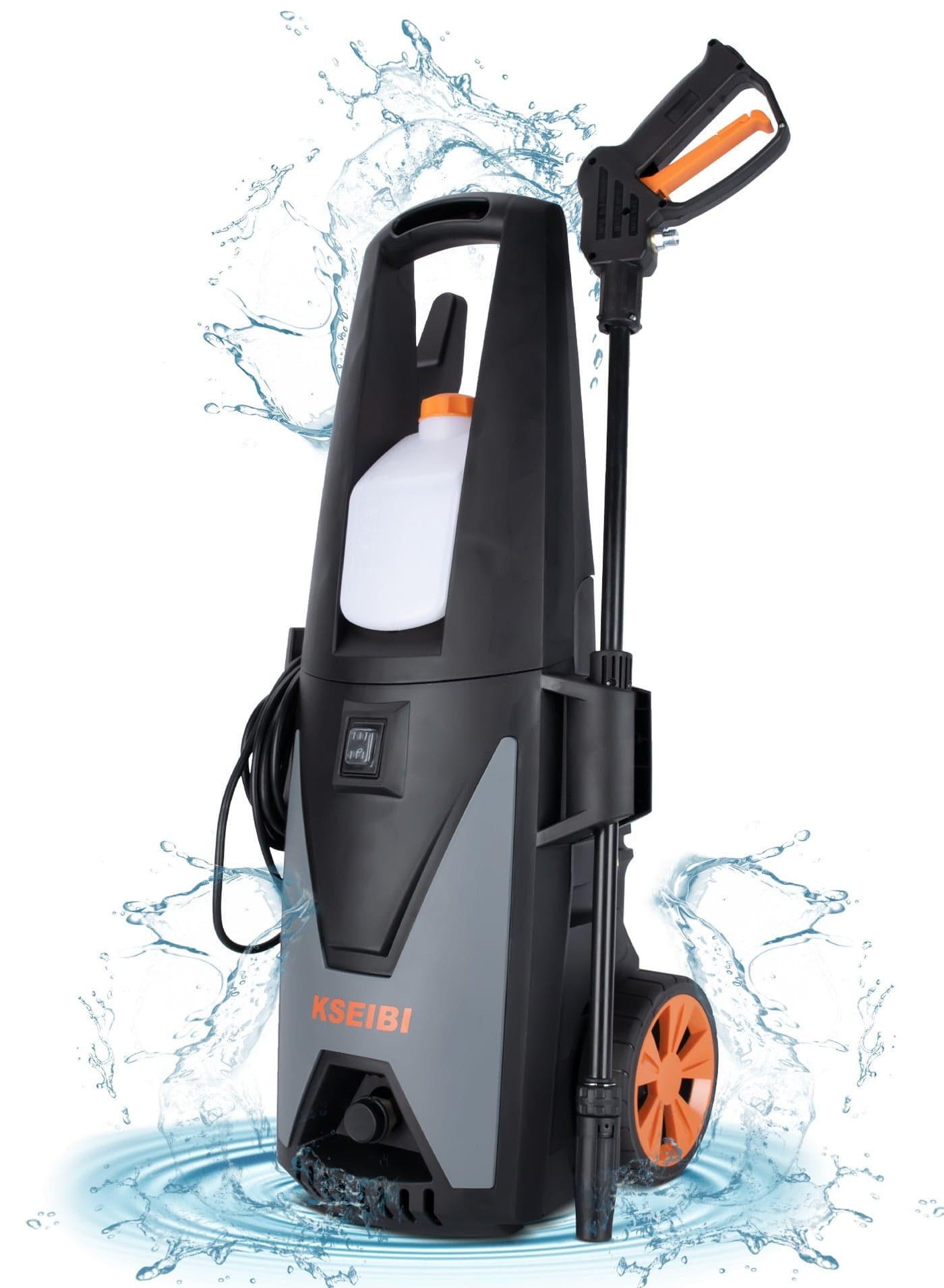 High Pressure Washer 1850W, 135 Bar - Powerful Electric Cleaner, High Pressure Cleaning Machine for Cars, Fences, Driveways, Patios, Home Cleaning.