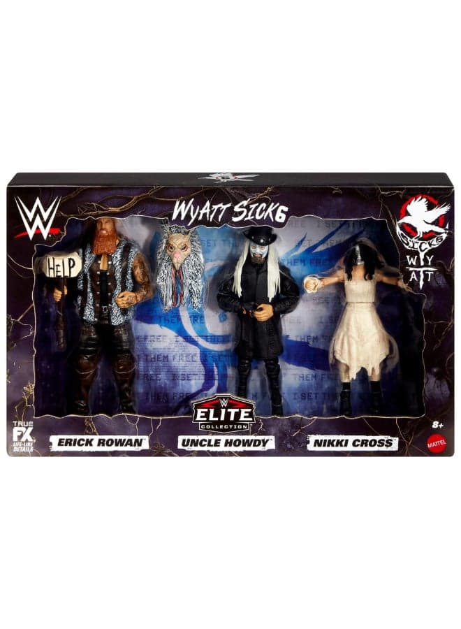 WWE Elite Collection Wyatt Sick 6 Action Figures Set (15.24 cm, Pack of 3)