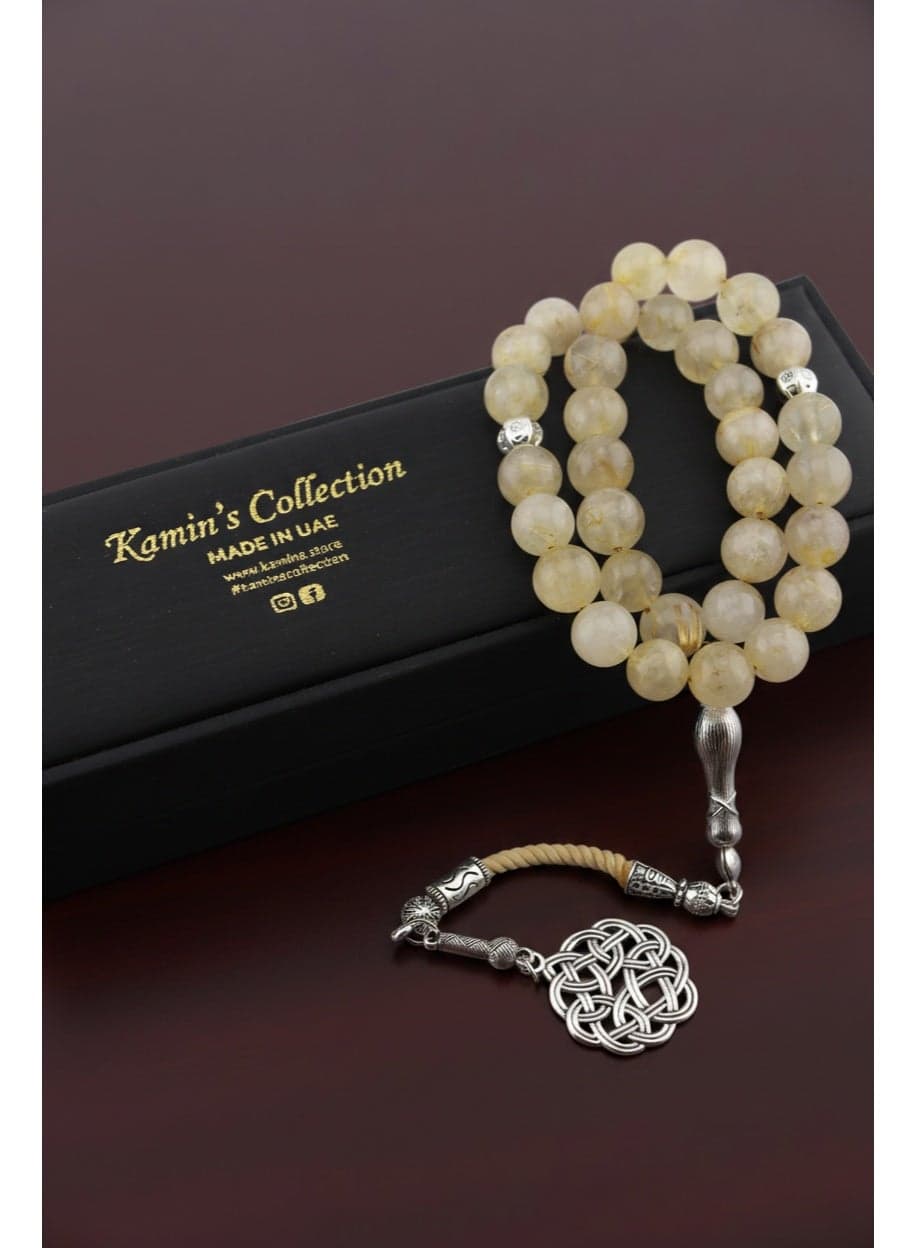 Natural Citrine Stone Tasbih