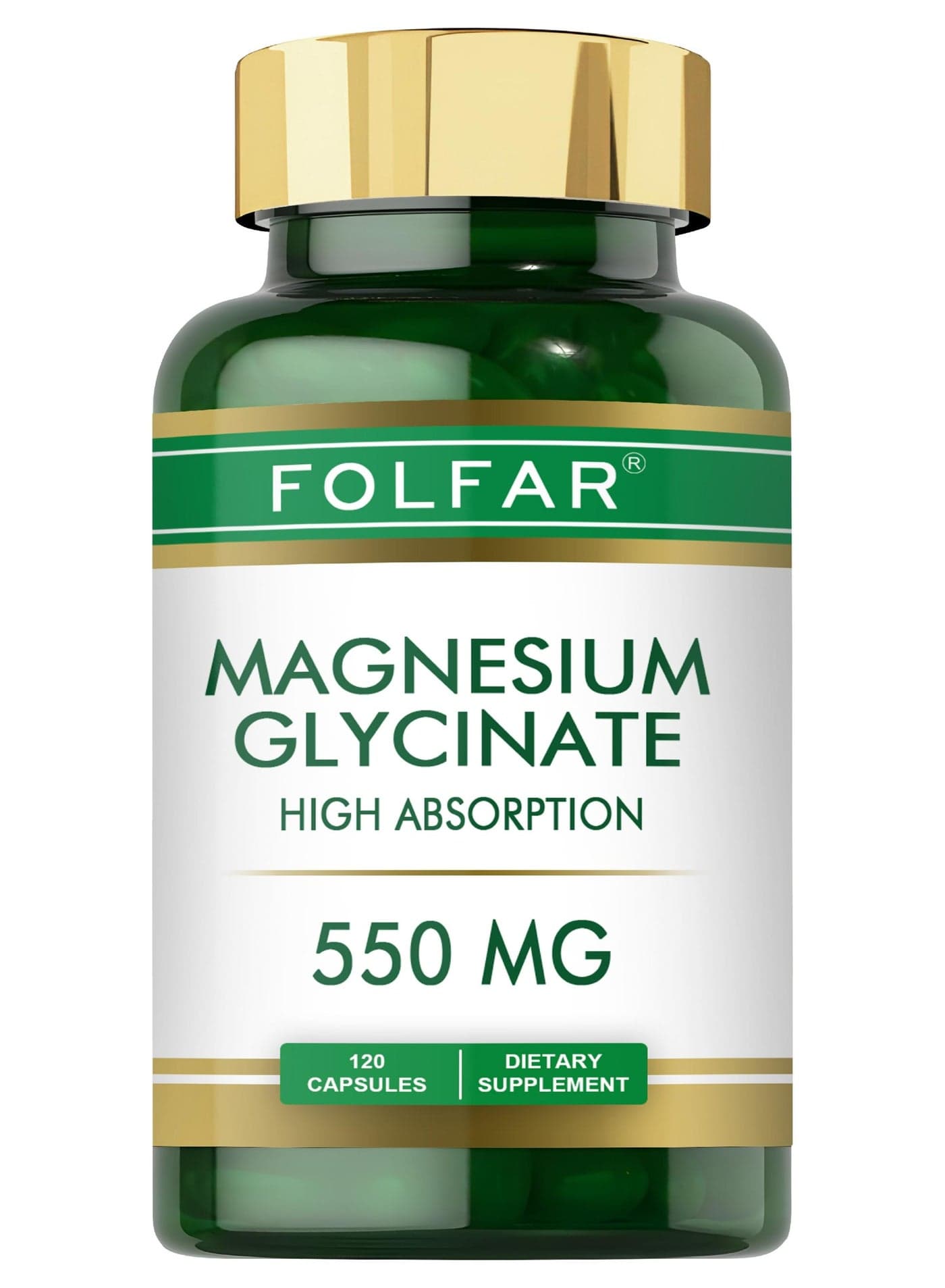 Magnesium Glycinate 550mg - 120 Capsules