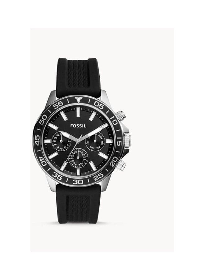 Men Bannon Multifunction Silicone Watch BQ2494 - 45 mm - Black