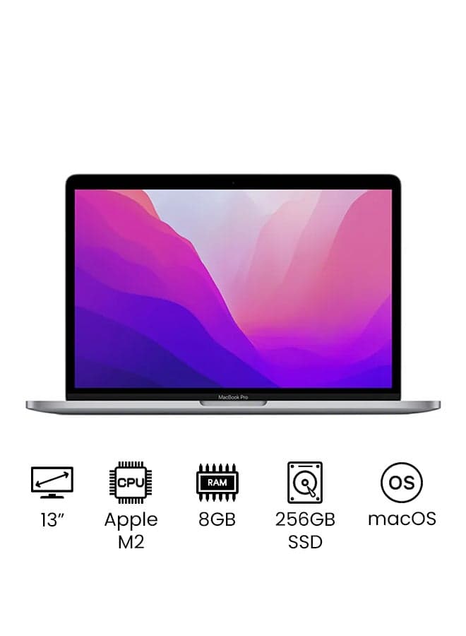 MacBook Pro MNEH3 | 13.3 Inch Display | Apple M2 Pro Chip | 8-Core CPU and 10-Core GPU | 8GB RAM | 256GB SSD | macOS | English Keyboard | International Version | Space Grey