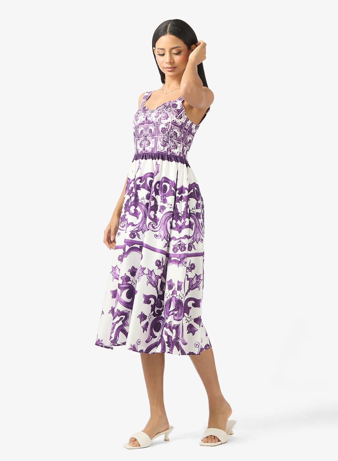 Abstract Print Dress