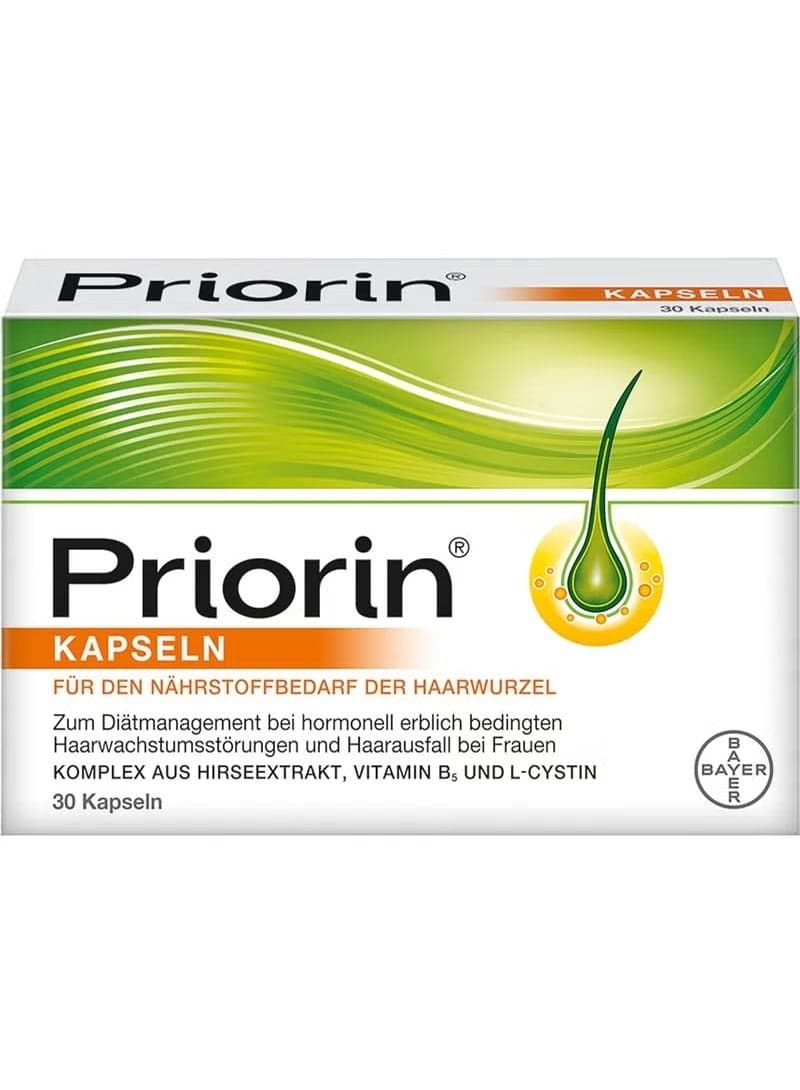 Priorin Anti Hair Loss Capsules, Hair Growth Loss Treatment, 30 Capsules