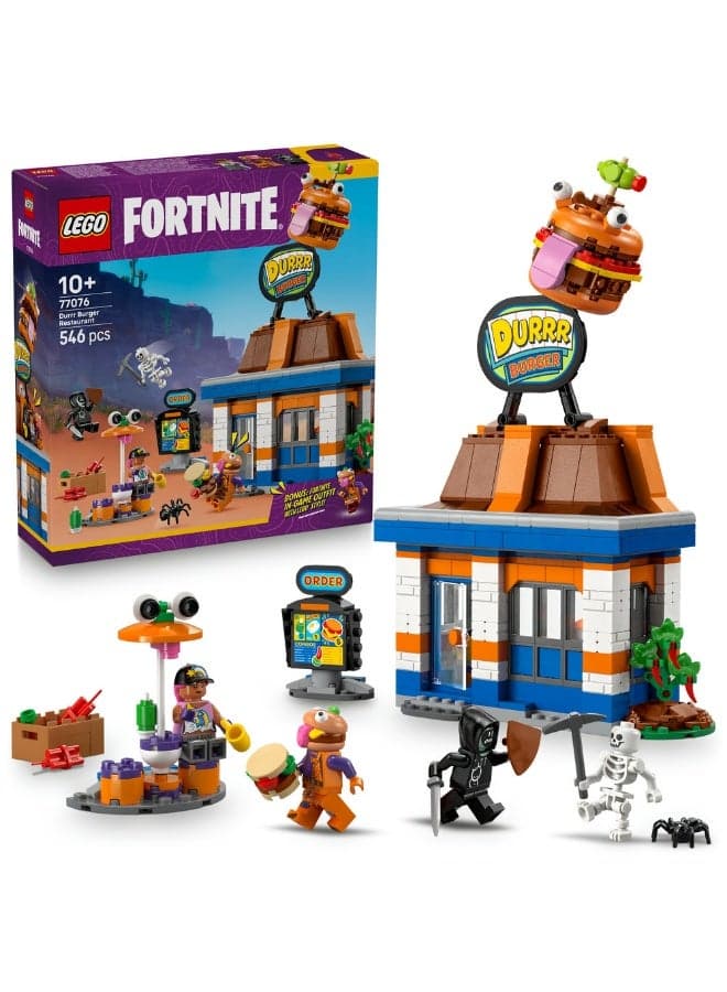 Fortnite Durrr Burger Restaurant Building Toy Set 77076 (Age 10+, 546 Pieces)