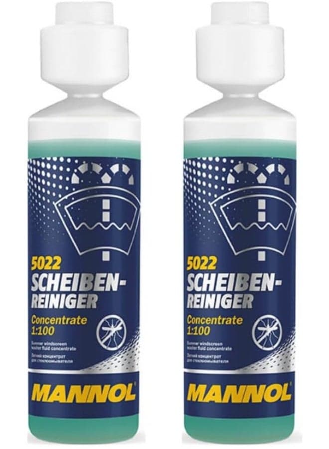 Mannol HTE - Germany 2 Pack 5022 - Windshield Cleaner Concentrated - 250 ml
