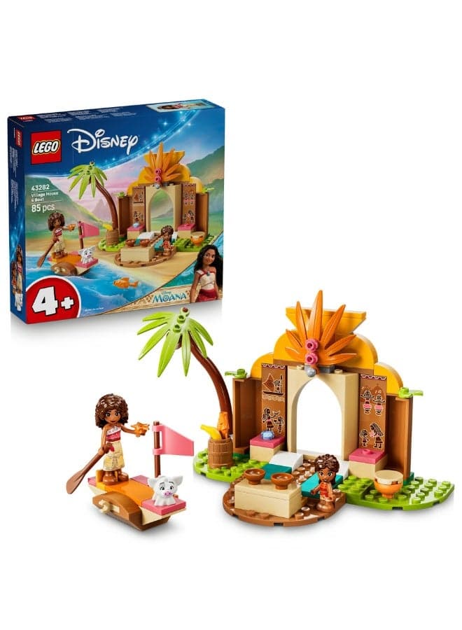 Disney Moana Village House & Boat Building Toy 43282 (Age 4+, 85 Pieces)