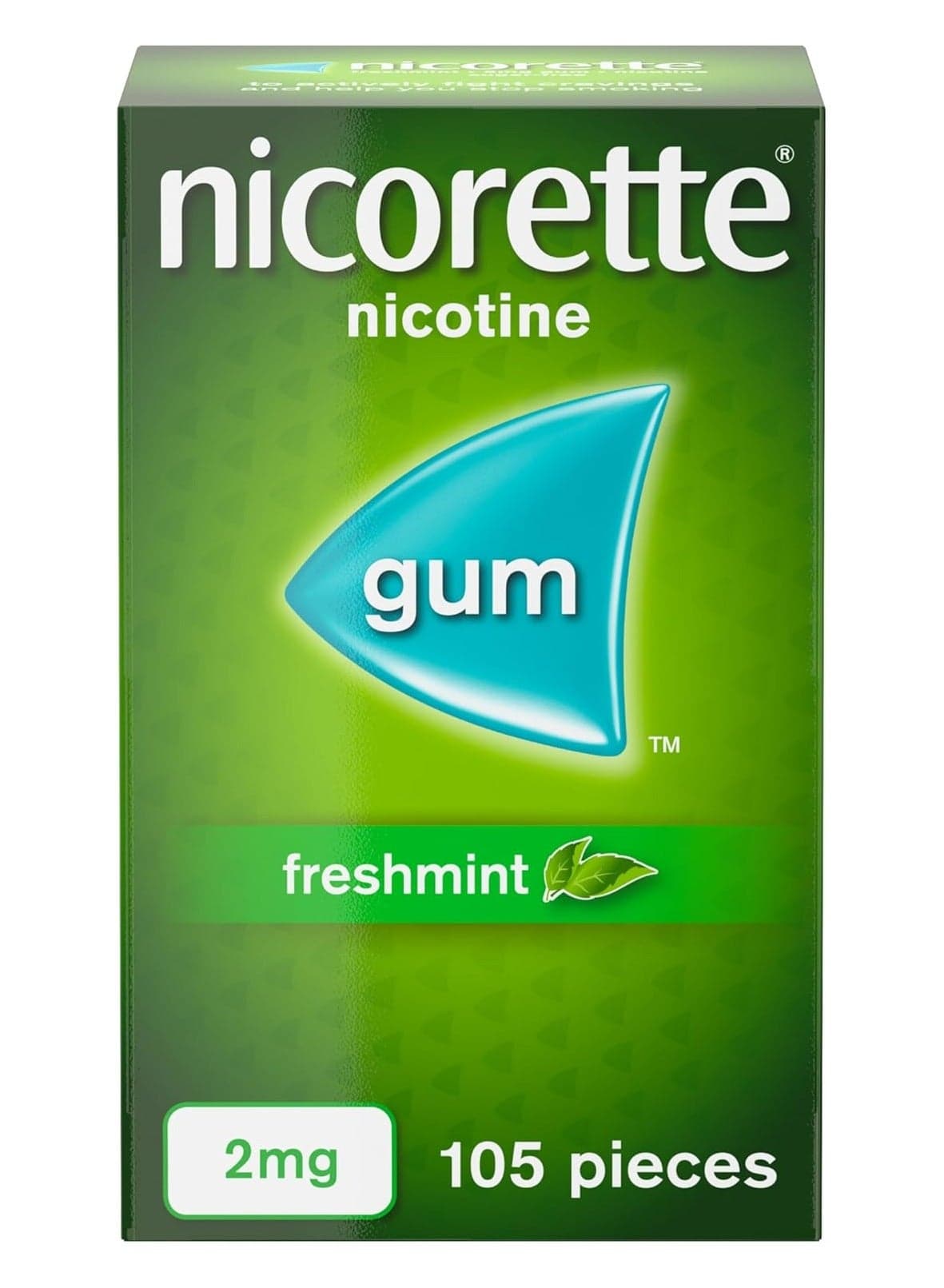 Nicorette - Freshmint Flavour Chewing Gum - 2 mg - 105 pcs