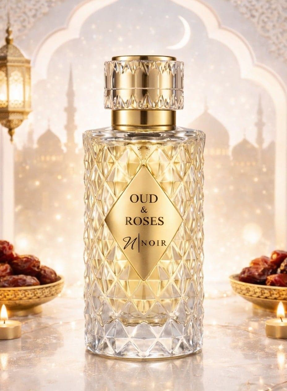 Oud and Roses EDP Perfume for Men and Women, Unisex Long Lasting Fragrance with Oud Accord, Roses and Musk 60ml