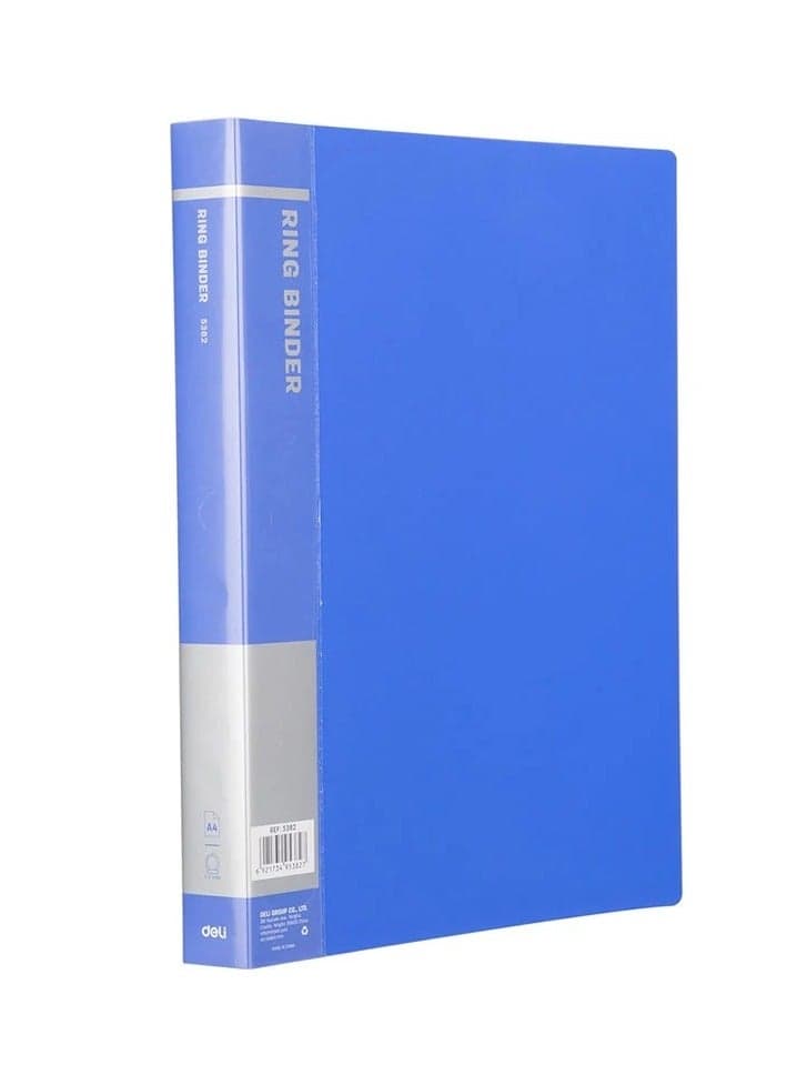 Double Ring File Folder Blue
