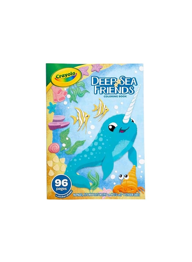 Under The Sea 96 Coloring Pages and Stickers, Coloring Book