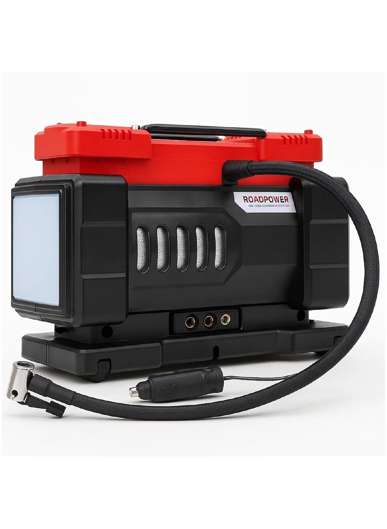Digital Air Pump Double-Cylinder Air Compressor Tire Inflator With Emergency Lighting DC12V/140W 36L/min Compact Air Pump for Car Tires 1150 PSI For Car Truck Bike RP-COM-V50