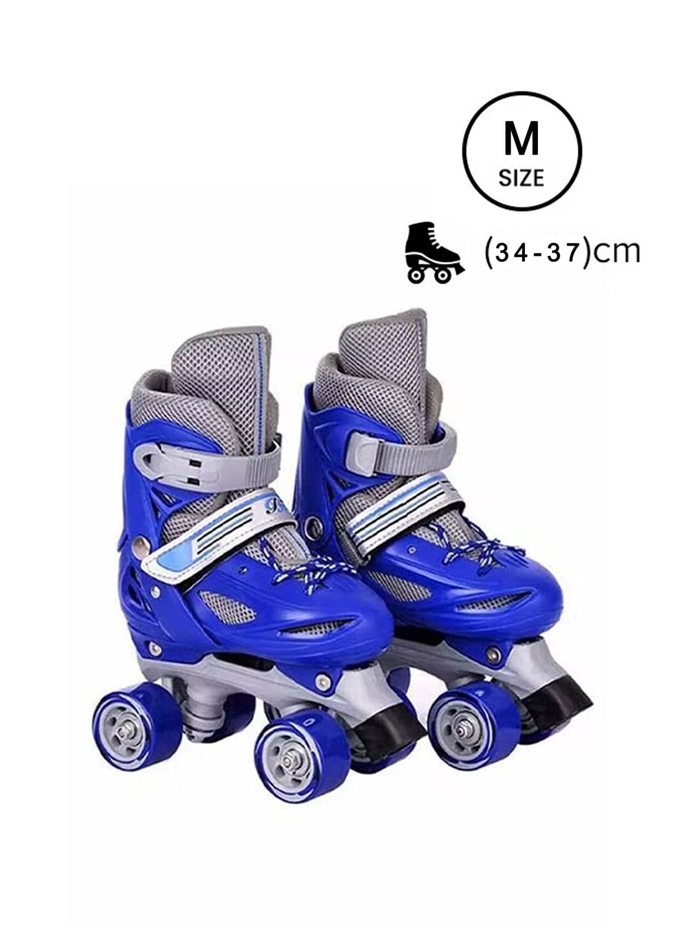 Kids Unisex Four Wheel Roller Skating Shoes M (34-37)cm