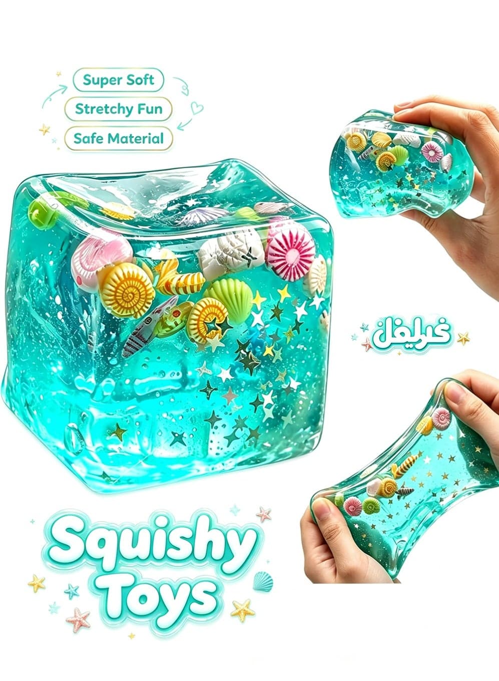 Squishy Stress Relief Toy,Novelty Toys Realistic Squeezeable 3D Cartoon Character Figurine with Cube, Realistic Sandwich Design for Anxiety and Relaxation, Perfect Desk Accessory and Fun Fidget Toy for Adults, Ideal for Stress Relief