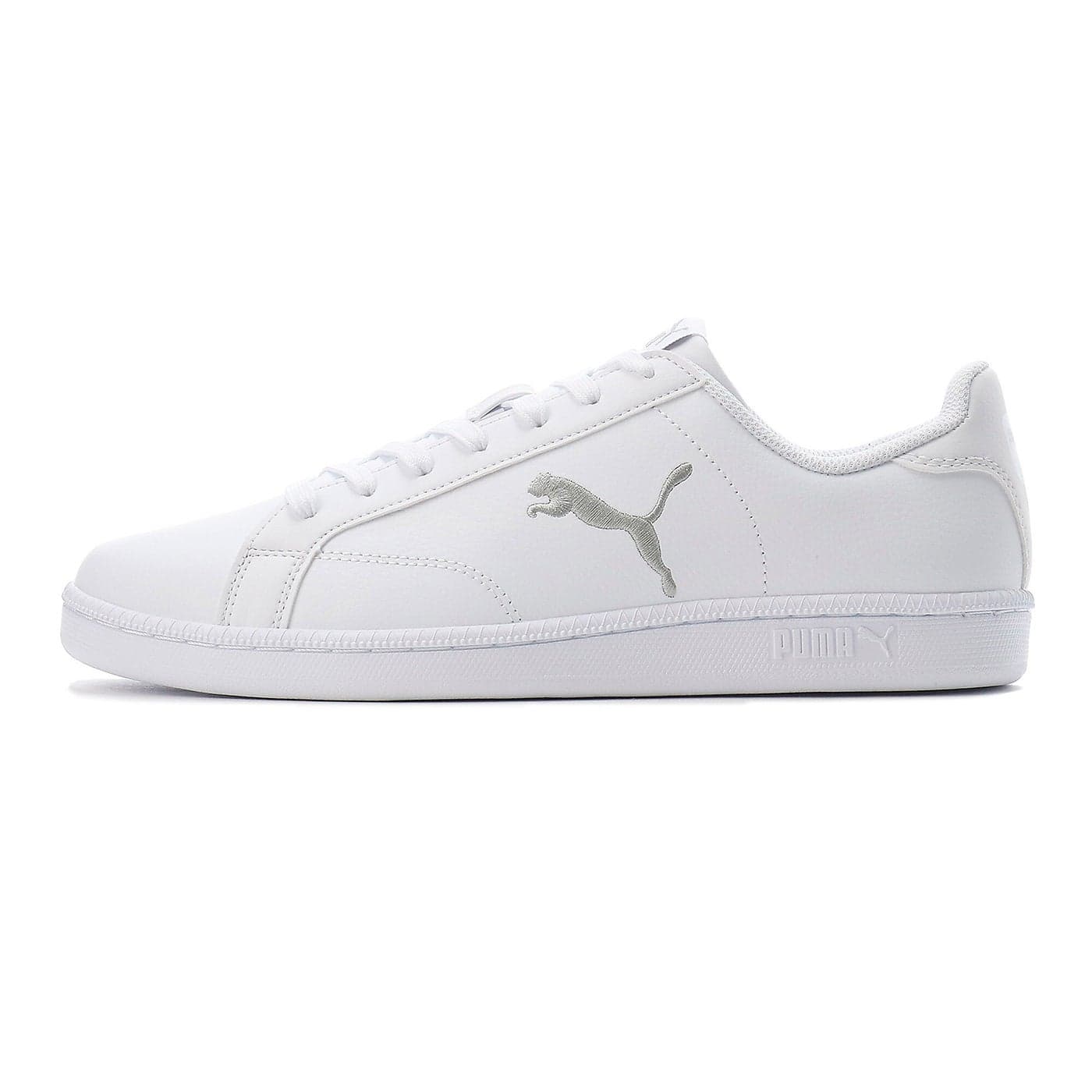 Smash Cat Leather Unisex White Sneakers