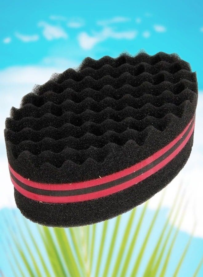 Magic Barber Dual Side Hair Brush Sponge Red 20cm Sponge Brush Set Twist Hair for Wave Dreadlock Coils Afro Curl Hair Care Tool Barber Hair Brush Sponge Dreads Locking Twists Coil Afro Curl Wave