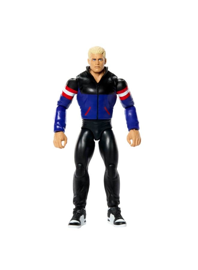 Mattel WWE Cody Rhodes Action Figure, Main Event Series #165, 6-inch Collectible Superstar with 14 Articulation Points & Life-Like Look 